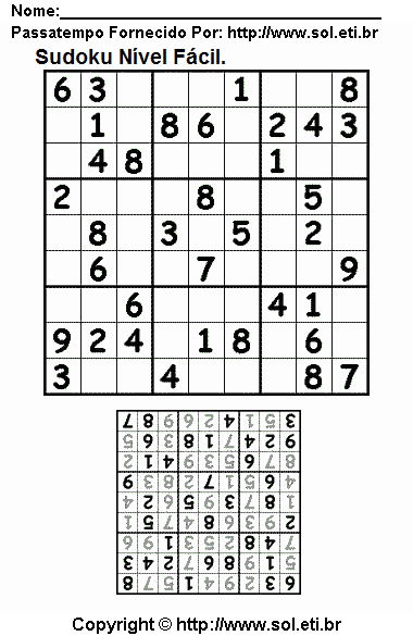 Sudoku - Fácil 