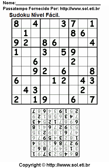 Sudoku Fácil no Jogos 360