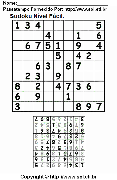 Sudoku X - Difícil 