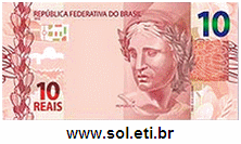 Cédula de Dinheiro de 10 Reais