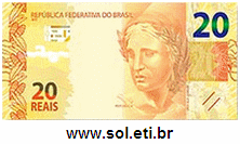 Cédula de Dinheiro de 20 Reais