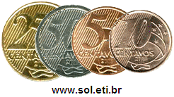 Moedas Totalizando 90 Centavos