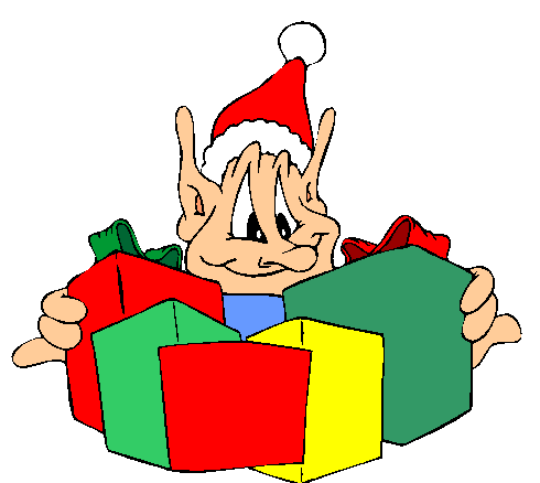 Duende Com Presentes De Natal.