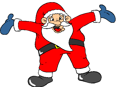 Papai Noel De Braços Abertos.