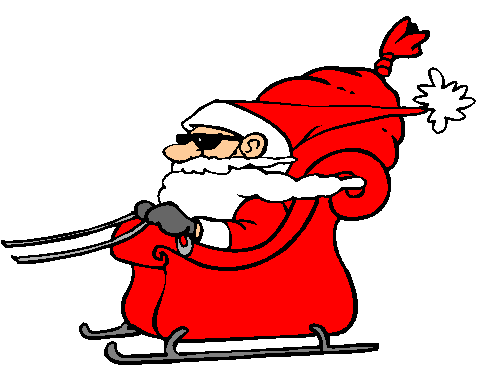 Papai Noel De Óculos Escuros.