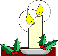 Velas Acesas De Natal.